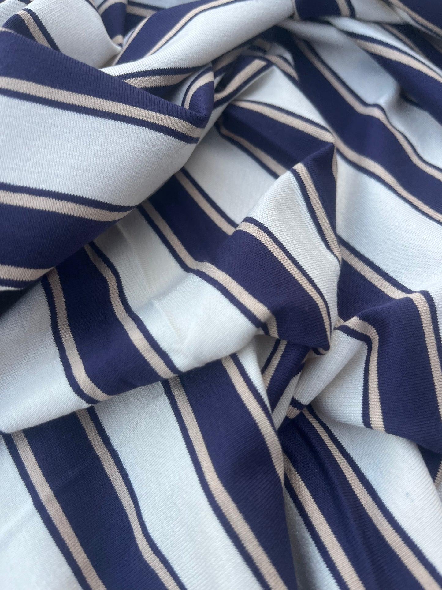 POLLY JANE 013 viscose jersey stripes