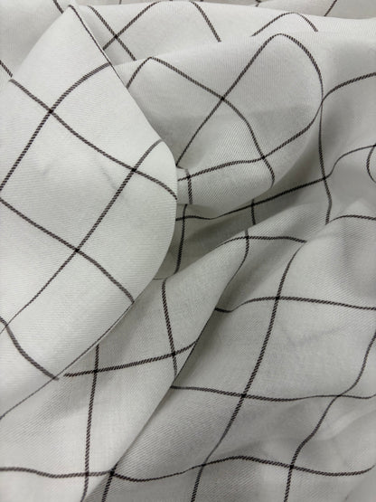 ZINO 005 viscose/wool checks