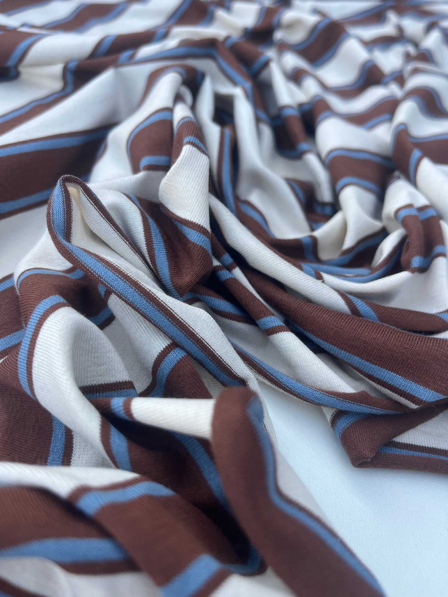 POLLY JANE 014 viscose jersey stripes