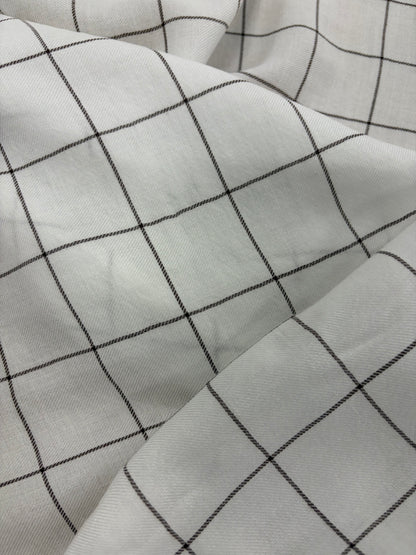 ZINO 005 viscose/wool checks