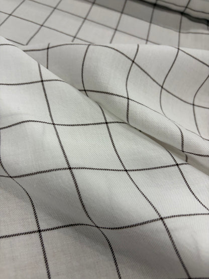 ZINO 005 viscose/wool checks