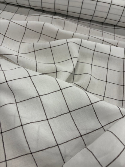 ZINO 005 viscose/wool checks