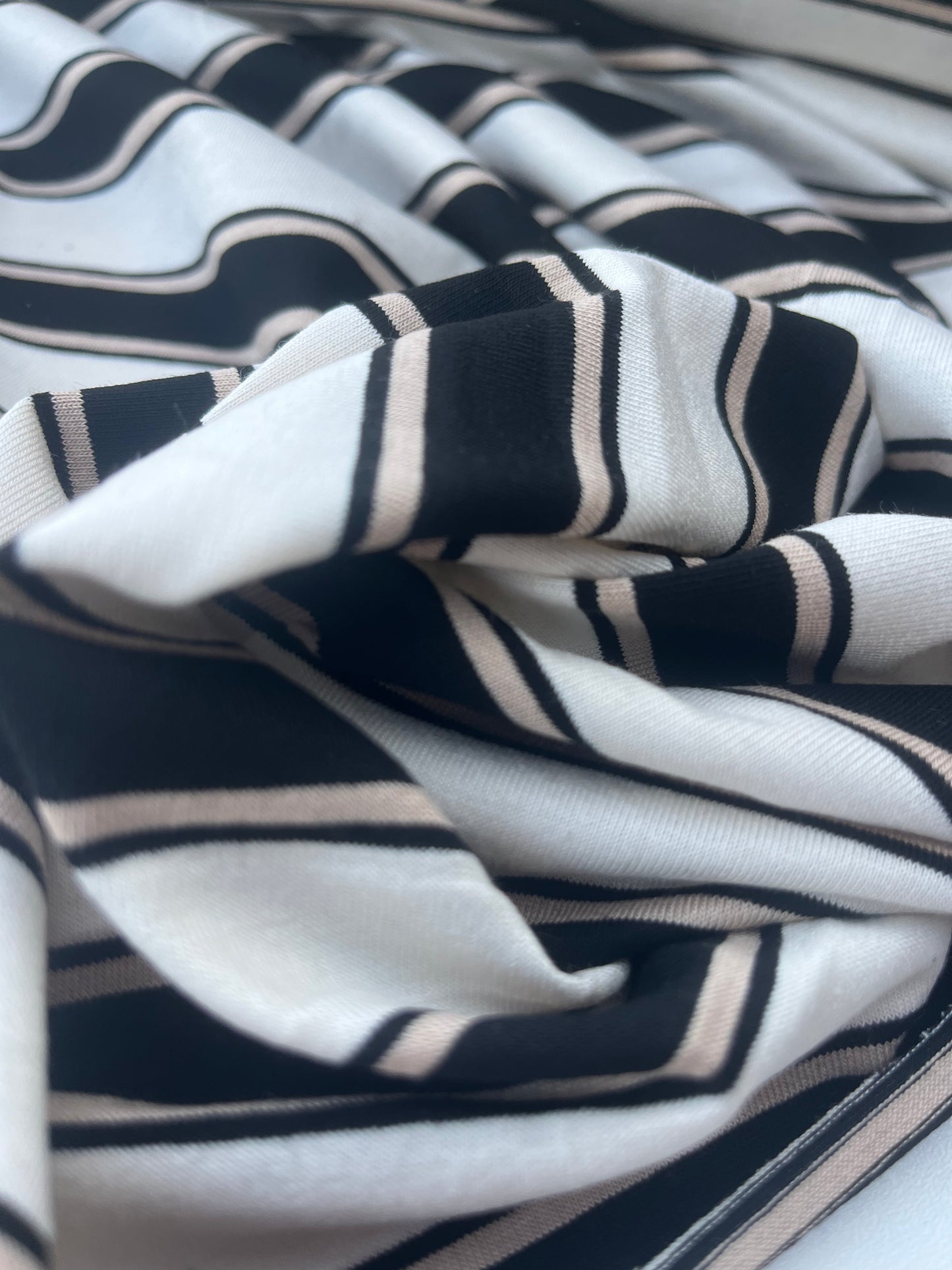 POLLY JANE 015 viscose jersey stripes