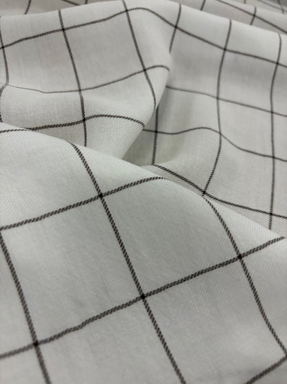 ZINO 005 viscose/wool checks