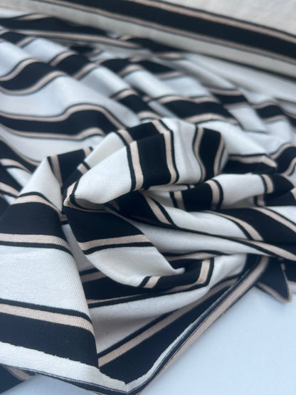 POLLY JANE 015 viscose jersey stripes