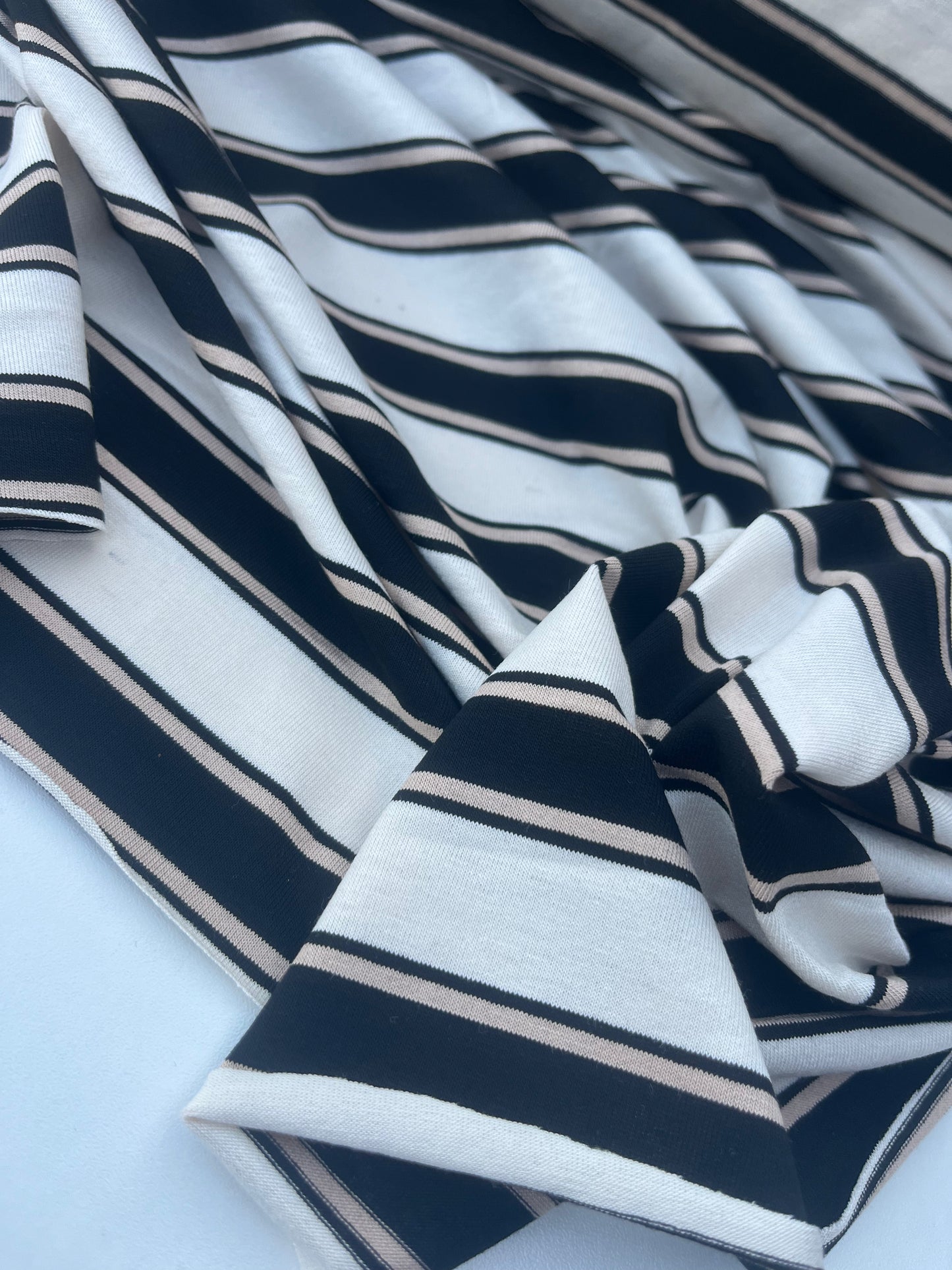 POLLY JANE 015 viscose jersey stripes