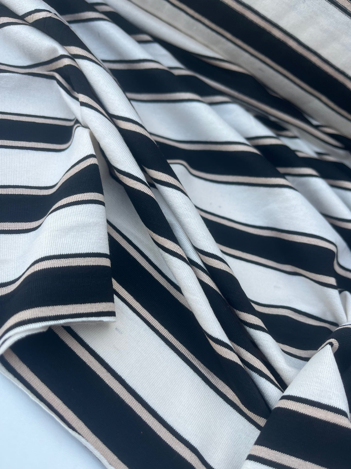 POLLY JANE 015 viscose jersey stripes