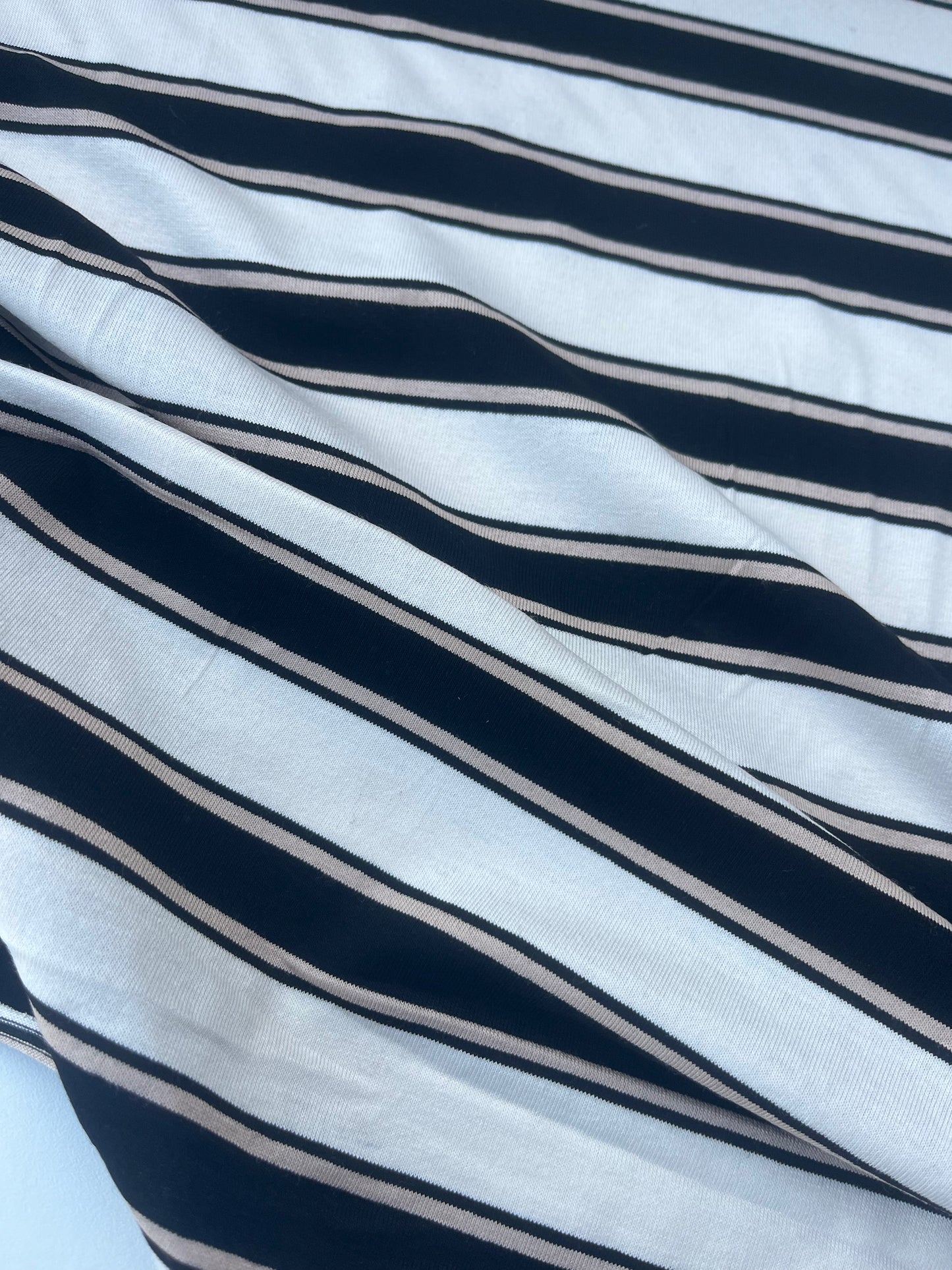 POLLY JANE 015 viscose jersey stripes