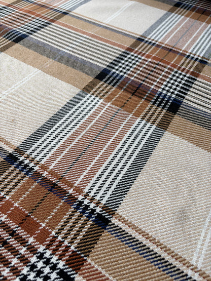 PC SMITHERS 010 camel/navy/ecru checkered heavy cotton