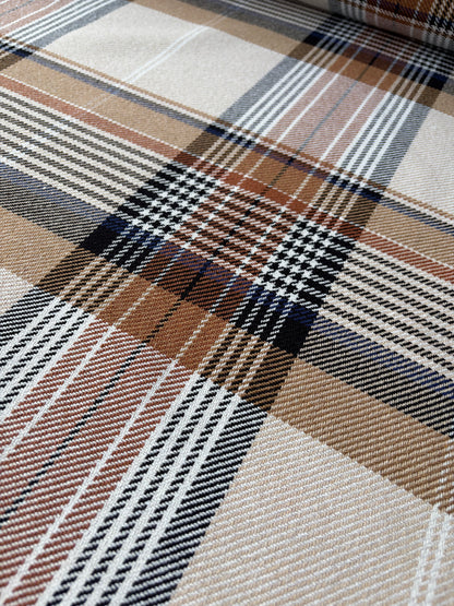 PC SMITHERS 010 camel/navy/ecru checkered heavy cotton