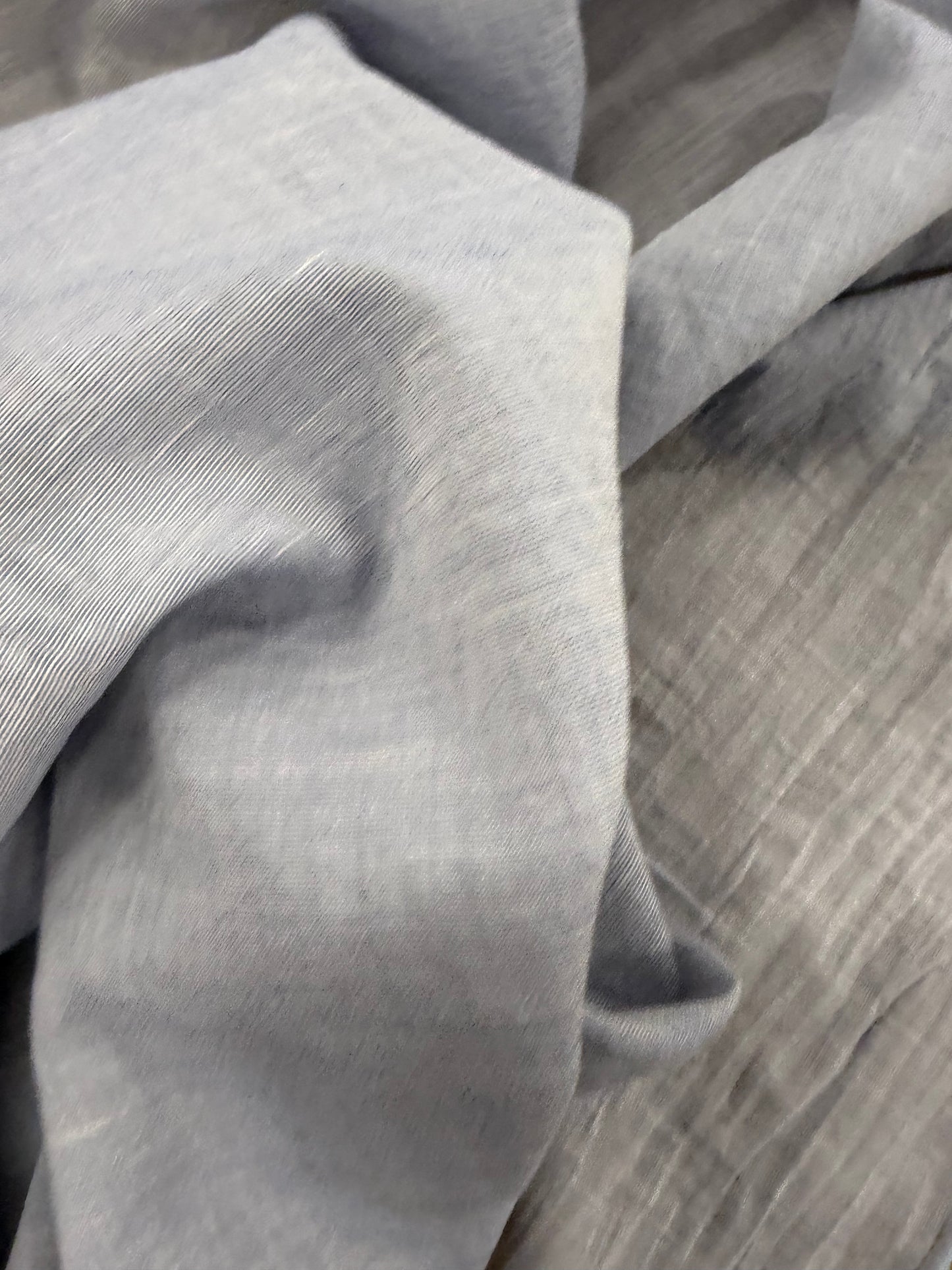 ZINO 007  colourwoven cotton fil a fil shirting fabric light blue