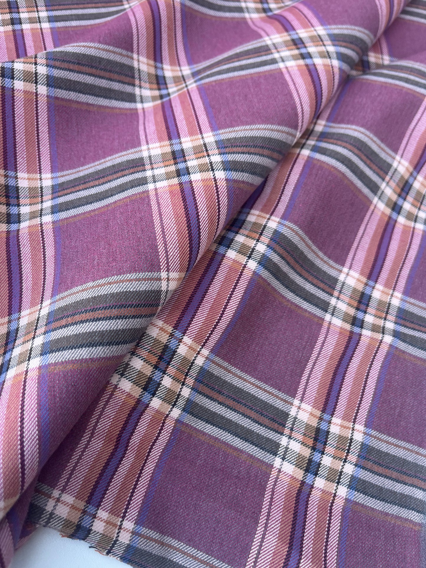 POLLY JANE 017 cotton check wine