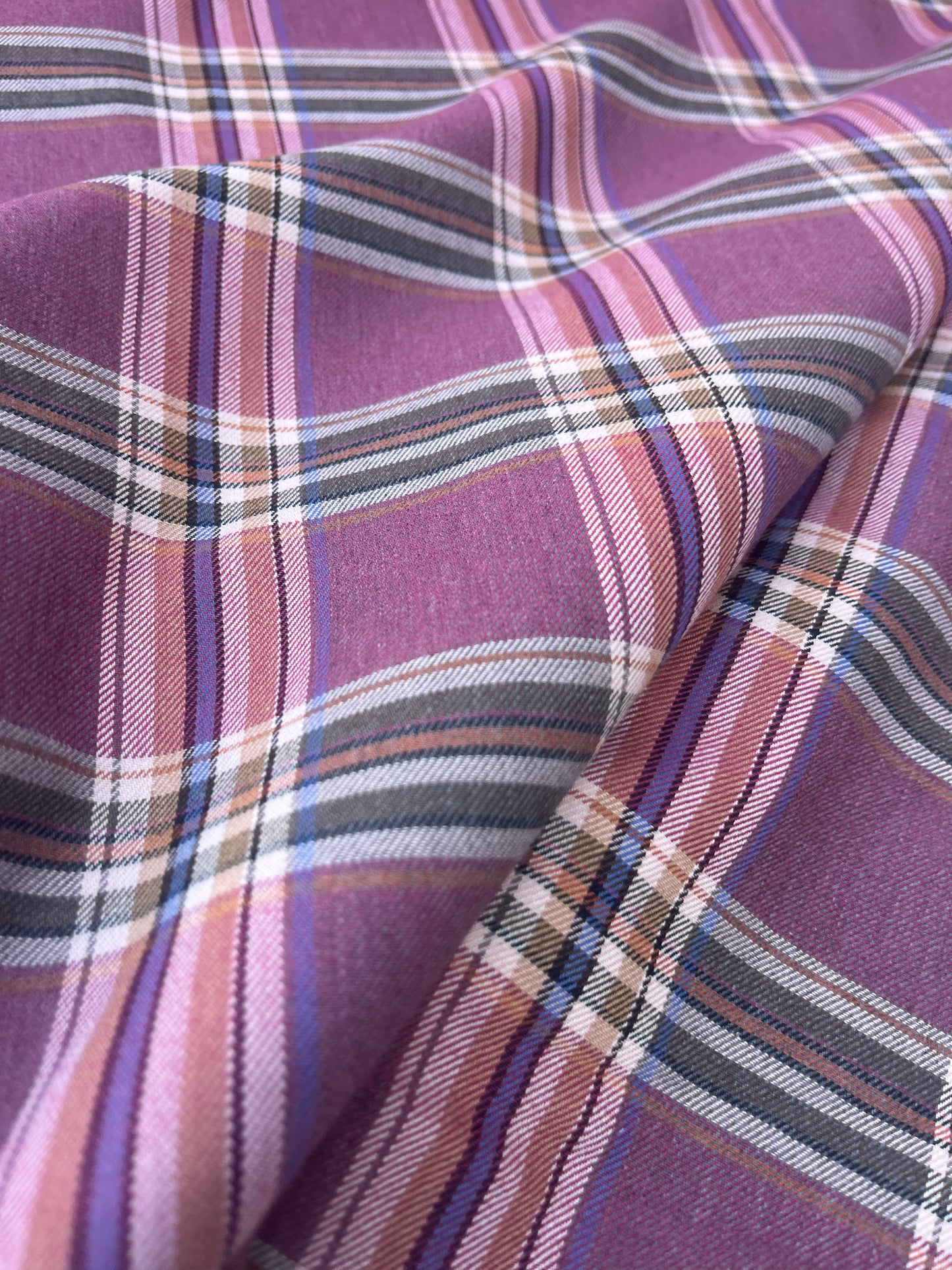 POLLY JANE 017 cotton check wine