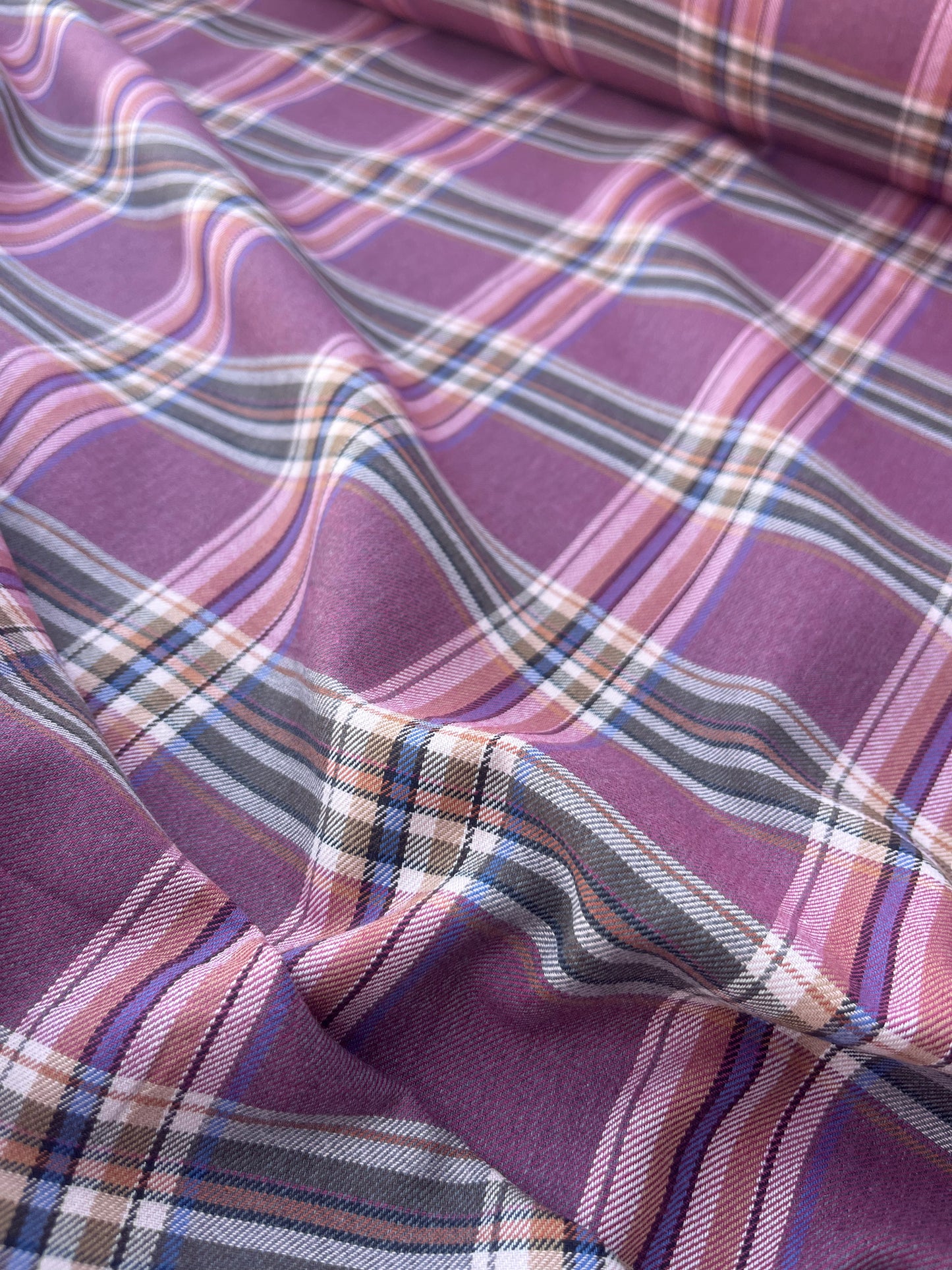 POLLY JANE 017 cotton check wine