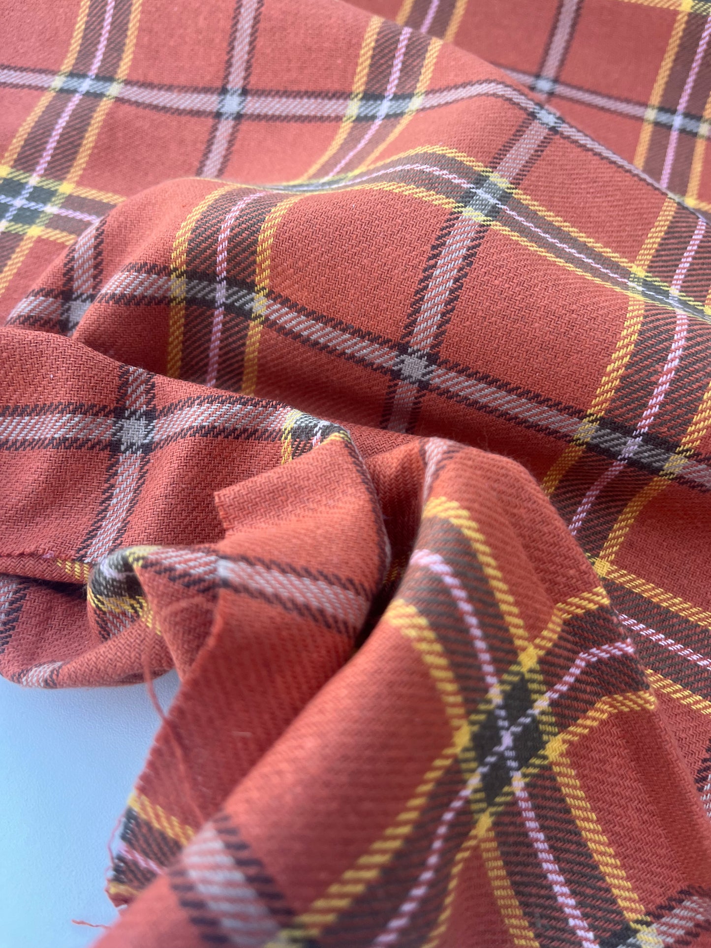 POLLY JANE 018 cotton check orange