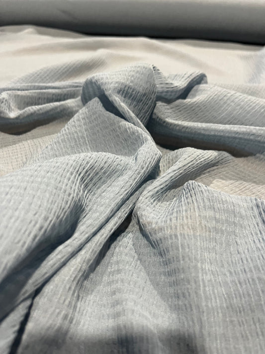 Pom 082 cotton silk crepon jeans blue