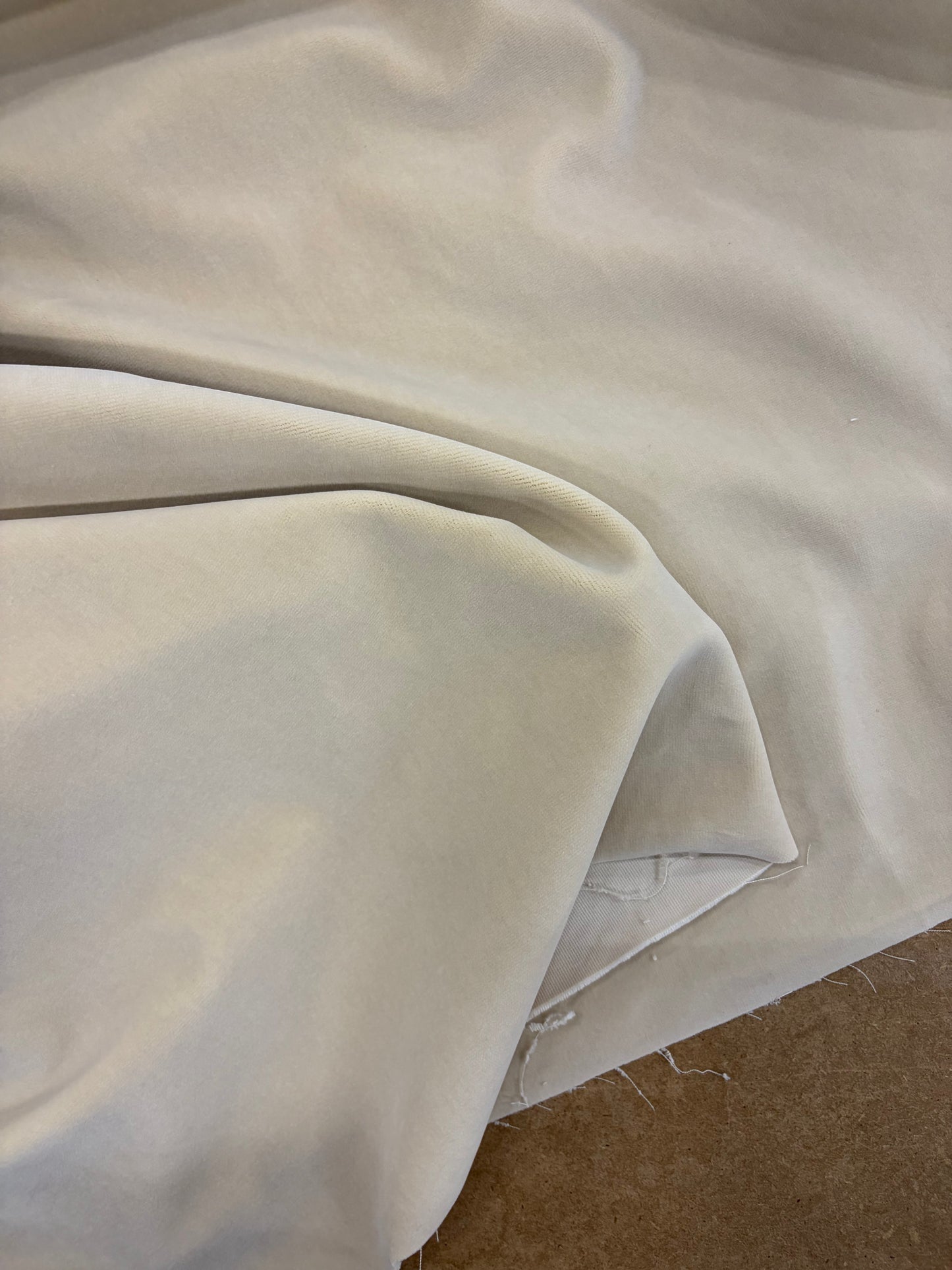 ZINO 013 cream color cotton velvet