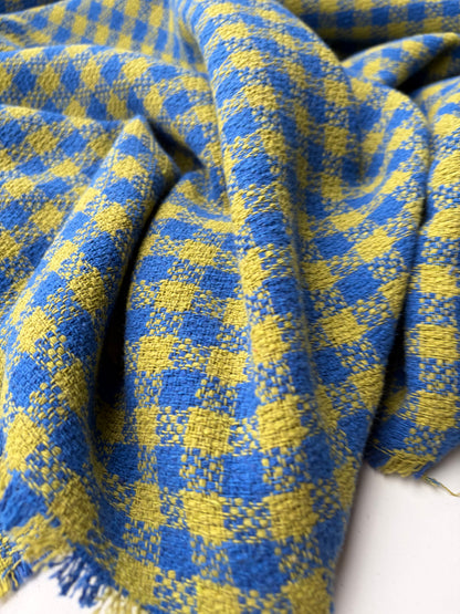 PC SMITHERS 019 green/blue checkered cotton tweed