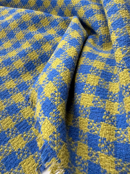 PC SMITHERS 019 green/blue checkered cotton tweed