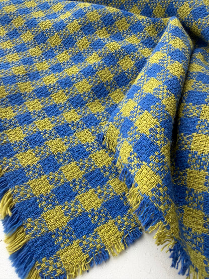 PC SMITHERS 019 green/blue checkered cotton tweed