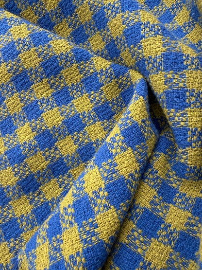 PC SMITHERS 019 green/blue checkered cotton tweed