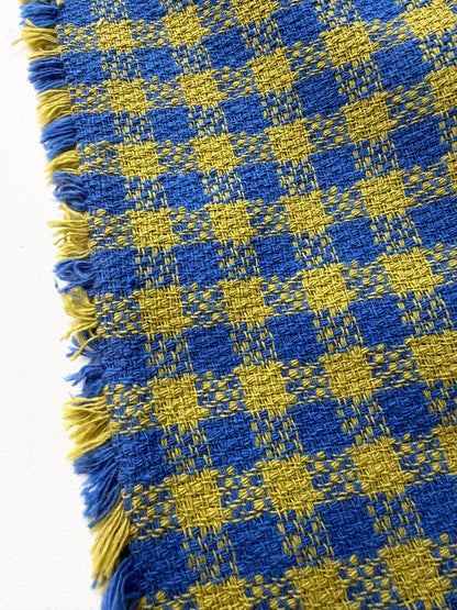 PC SMITHERS 019 green/blue checkered cotton tweed