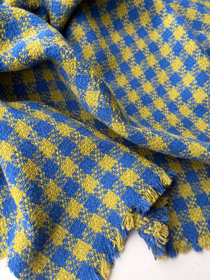 PC SMITHERS 019 green/blue checkered cotton tweed