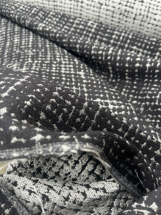 Hélène 023 cotton jacquard black/silver