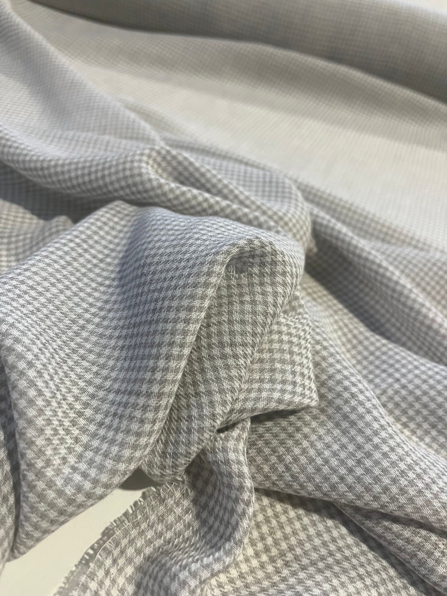 JANE 005 viscose check ECRU/TAUPE