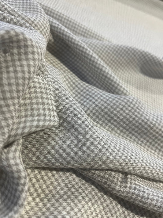 JANE 005 viscose check ECRU/TAUPE