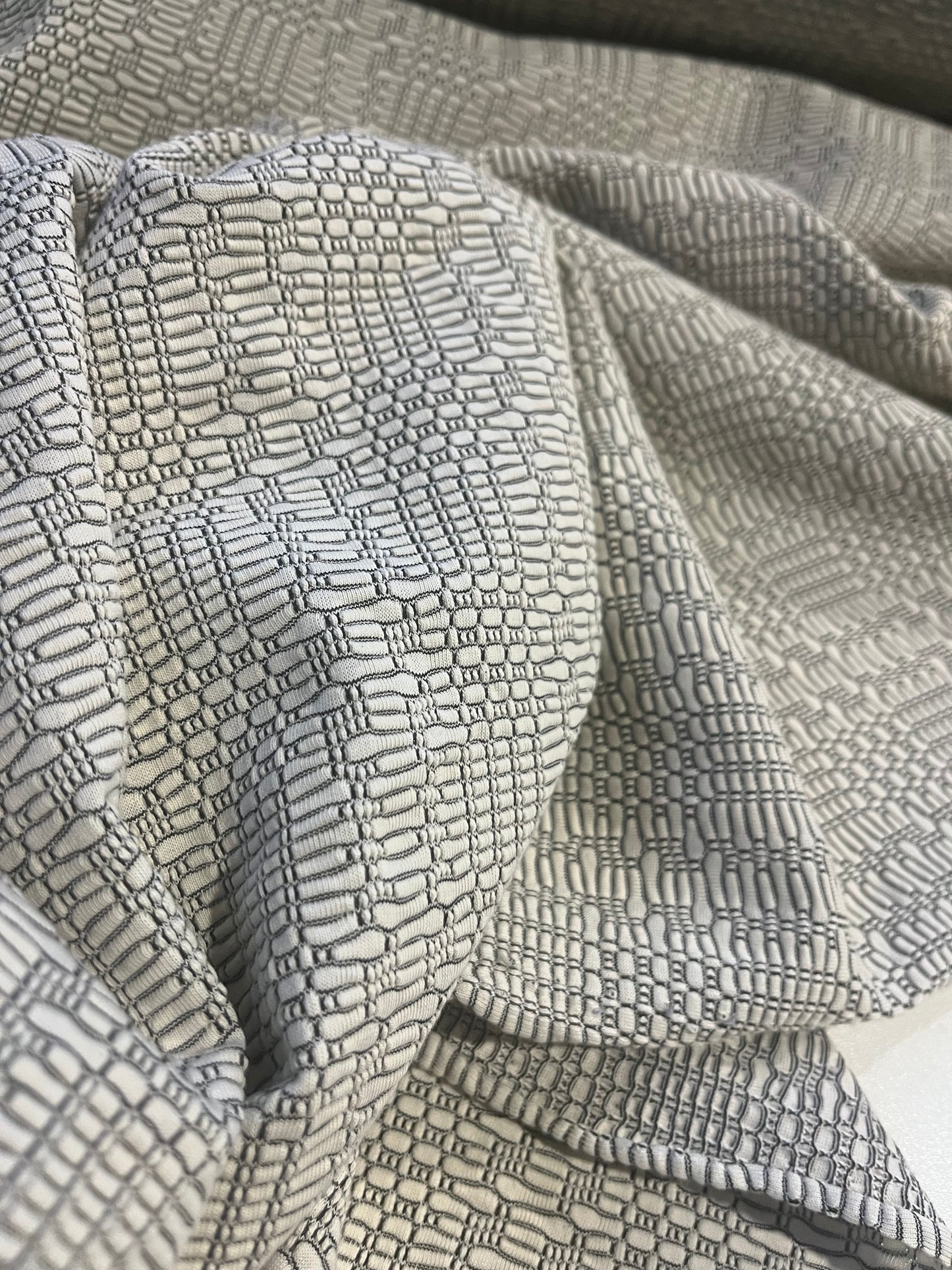 JANE 007 jersey jacquard ecru/black