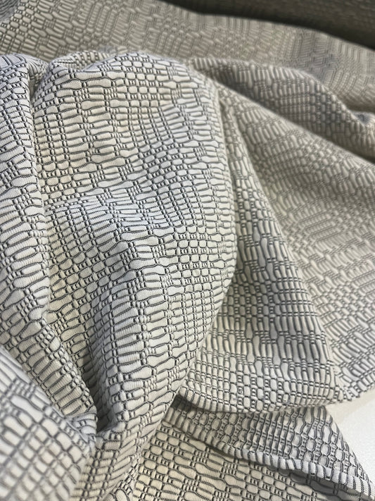 JANE 007 jersey jacquard ecru/black