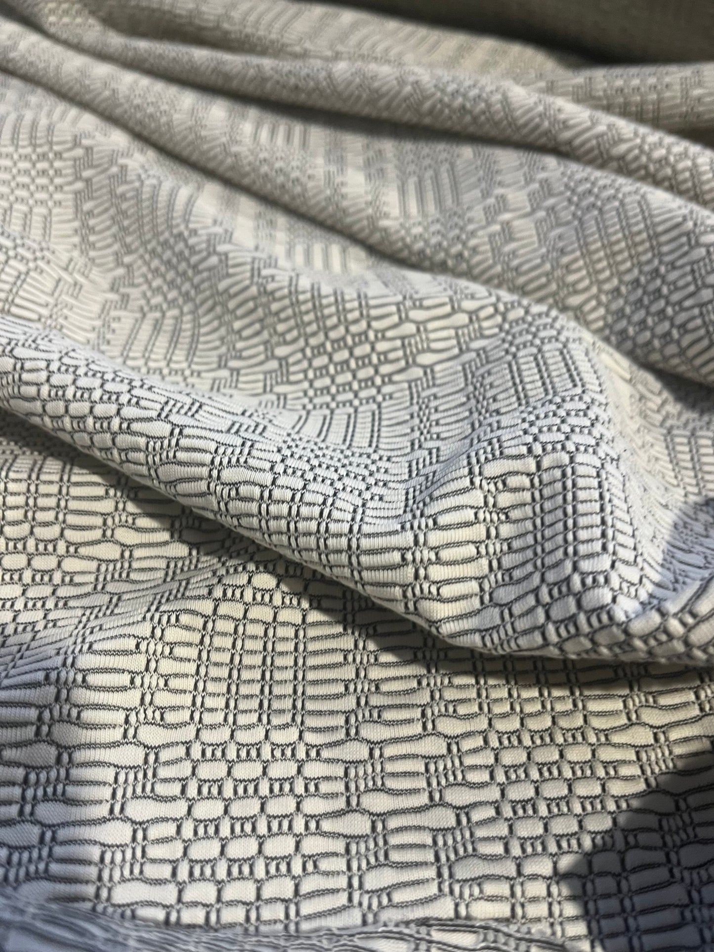 JANE 007 jersey jacquard ecru/black