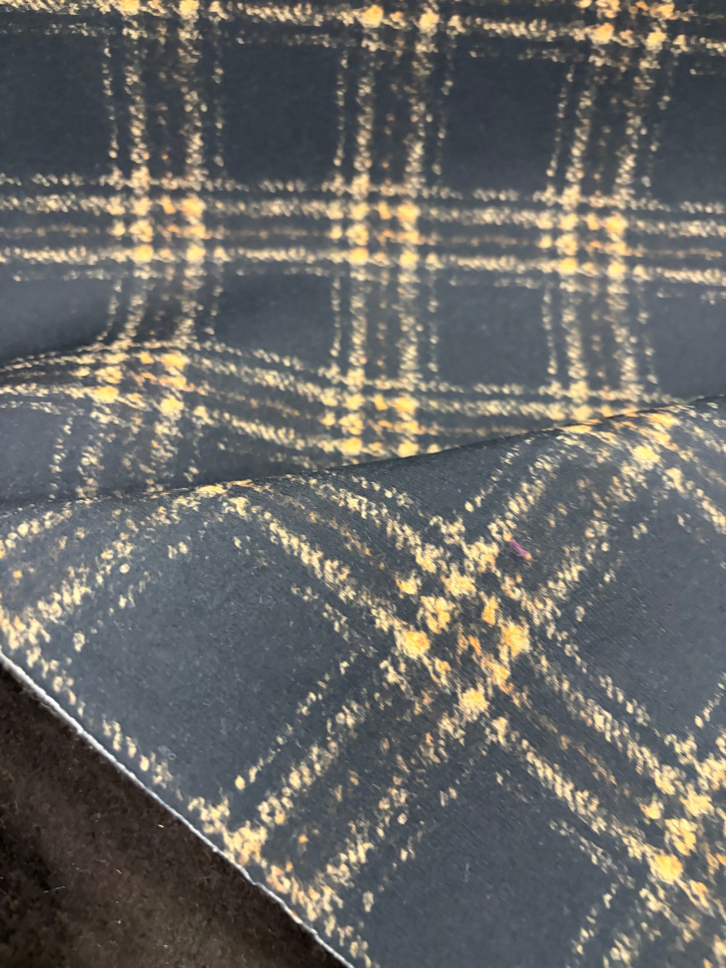 ZINO 024 double face tartan wool & solid jersey back