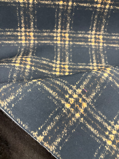 ZINO 024 double face tartan wool & solid jersey back
