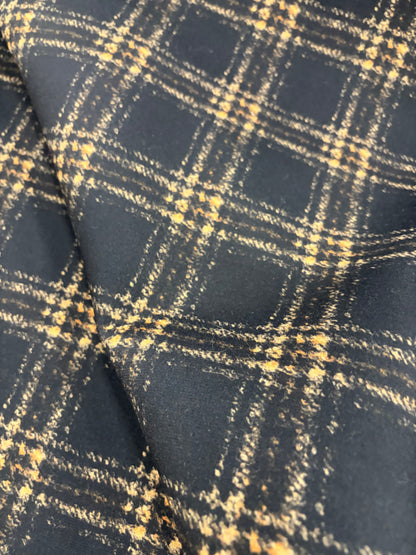 ZINO 024 double face tartan wool & solid jersey back