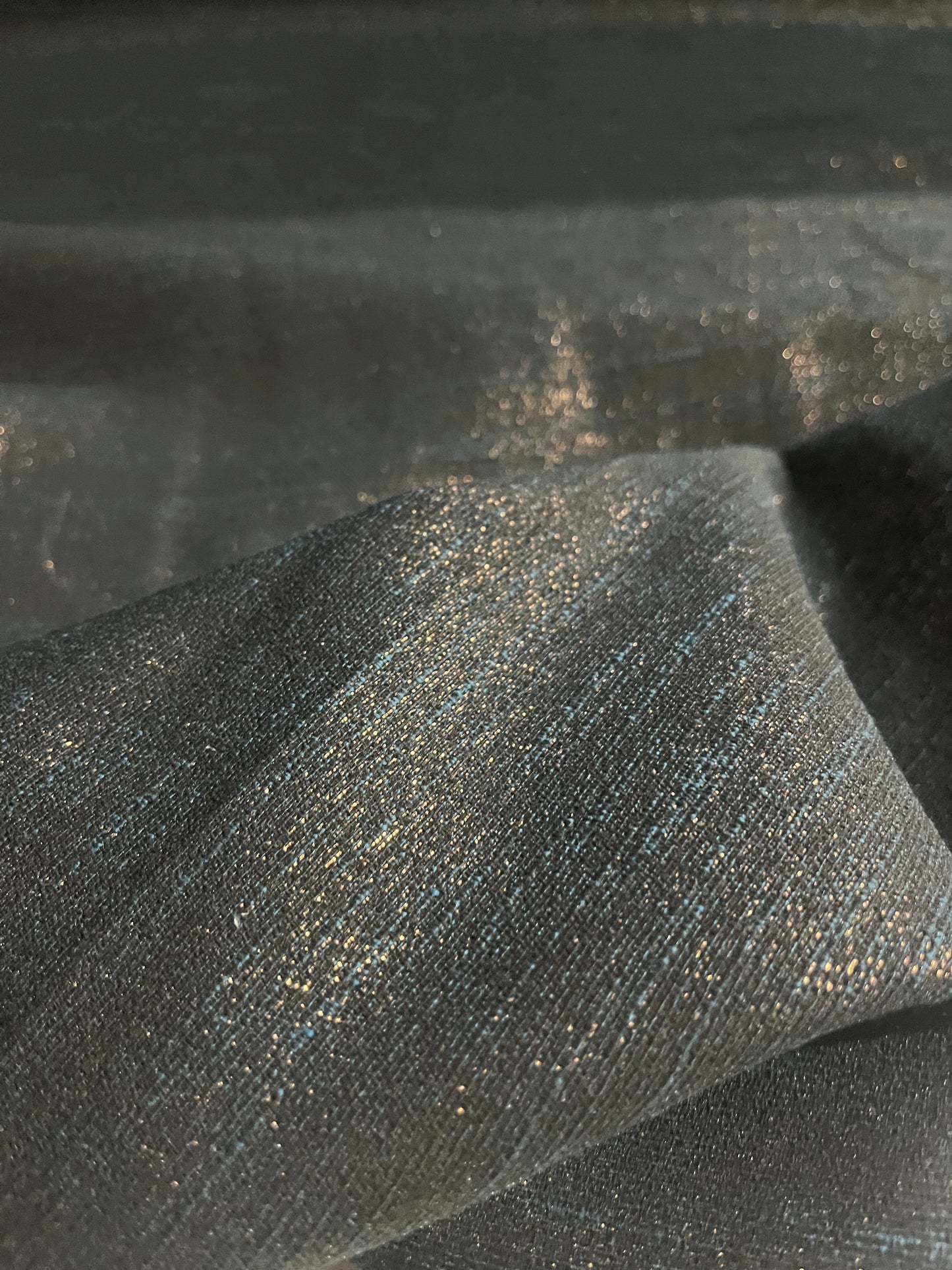 JOSIANE 001 cotton stretch jacquard navy/gold