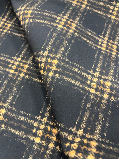ZINO 024 double face tartan wool & solid jersey back