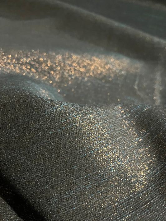 JOSIANE 001 cotton stretch jacquard navy/gold