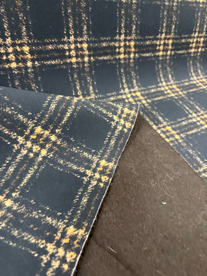 ZINO 024 double face tartan wool & solid jersey back