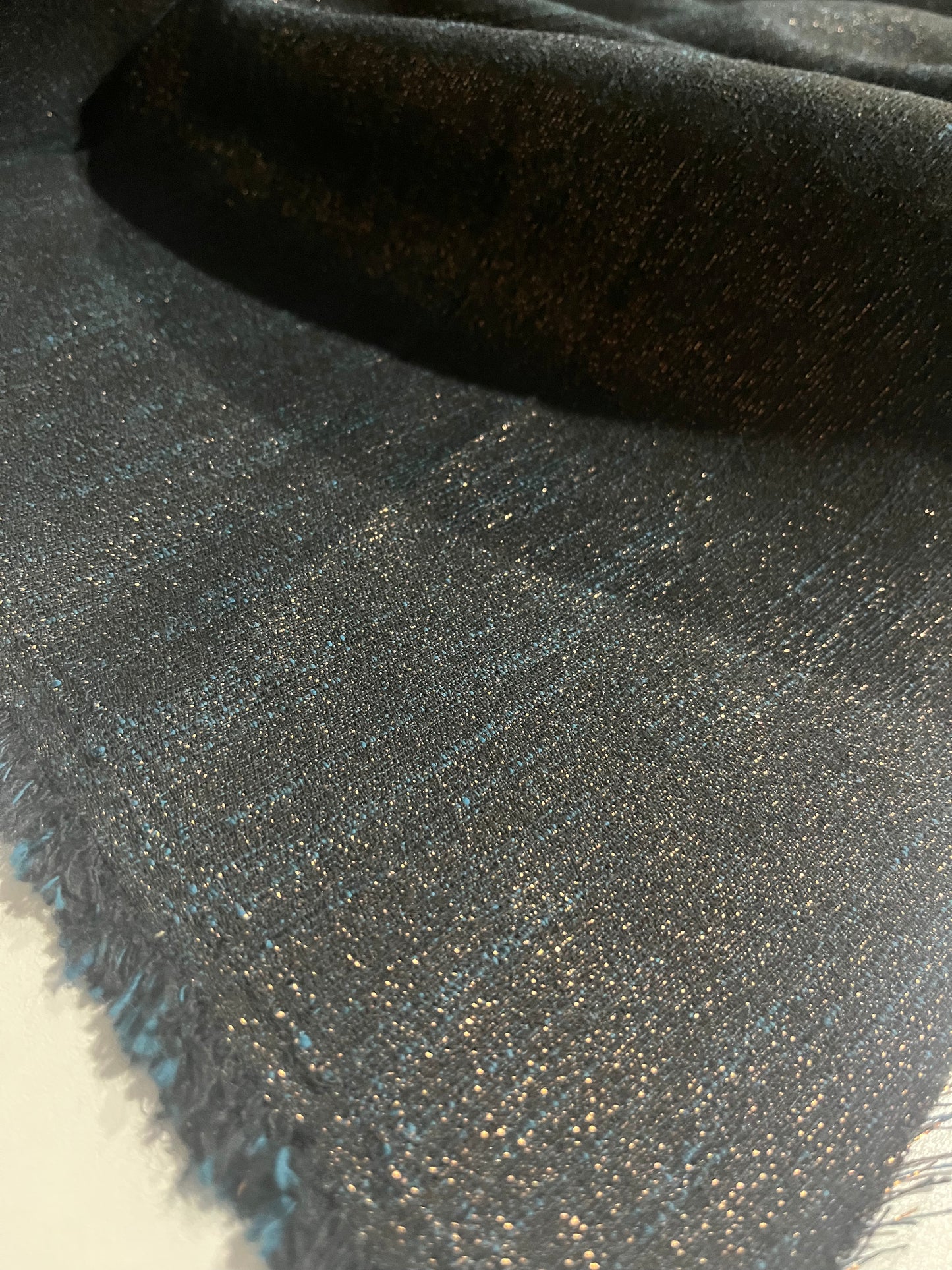 JOSIANE 001 cotton stretch jacquard navy/gold