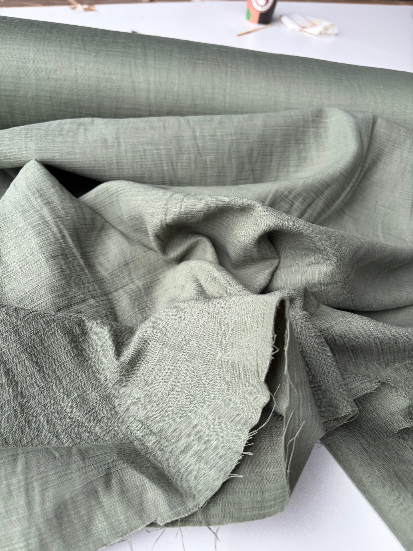 BRUCE 002 viscose linen khaky