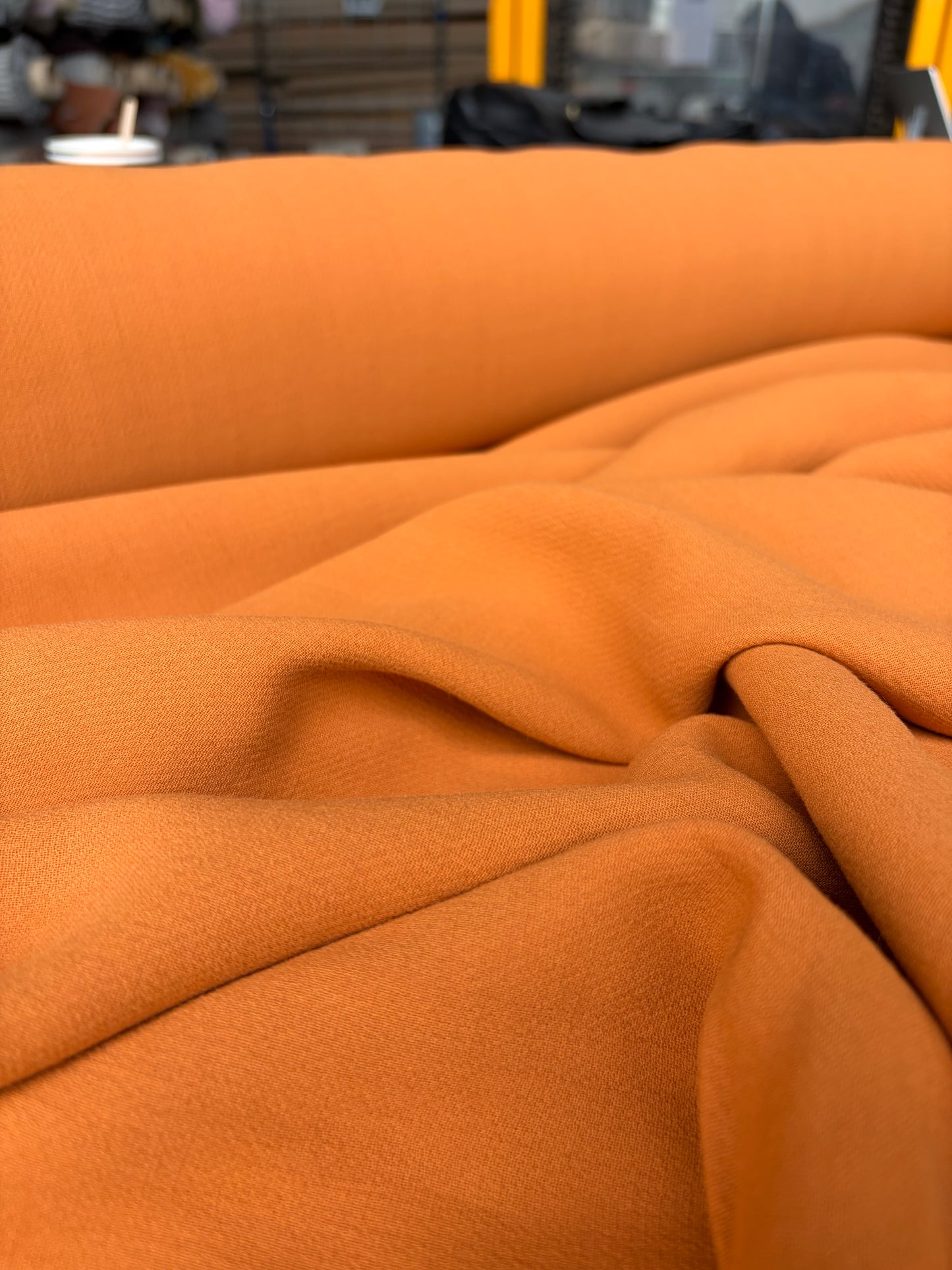 BRUCE 003 cotton/poly crêpe orange