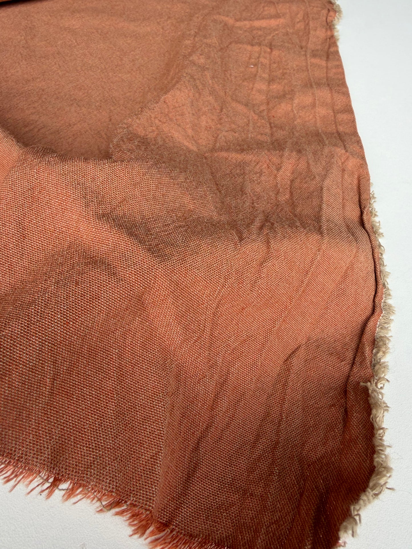 BRUCE 004 washed 100% linen brique colour