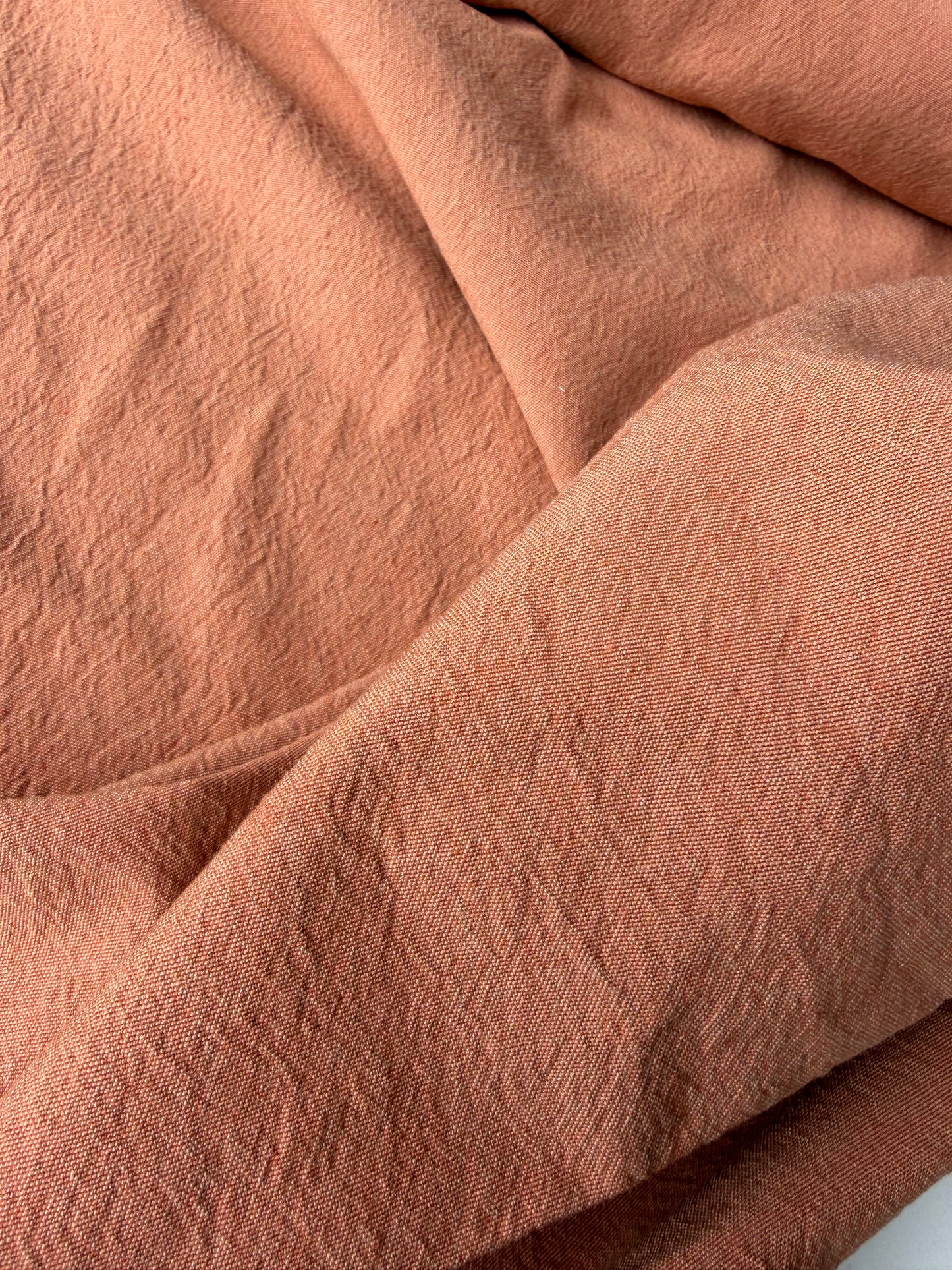BRUCE 004 washed 100% linen brique colour