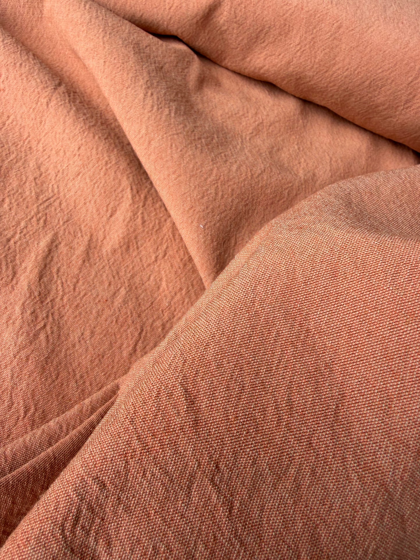BRUCE 004 washed 100% linen brique colour