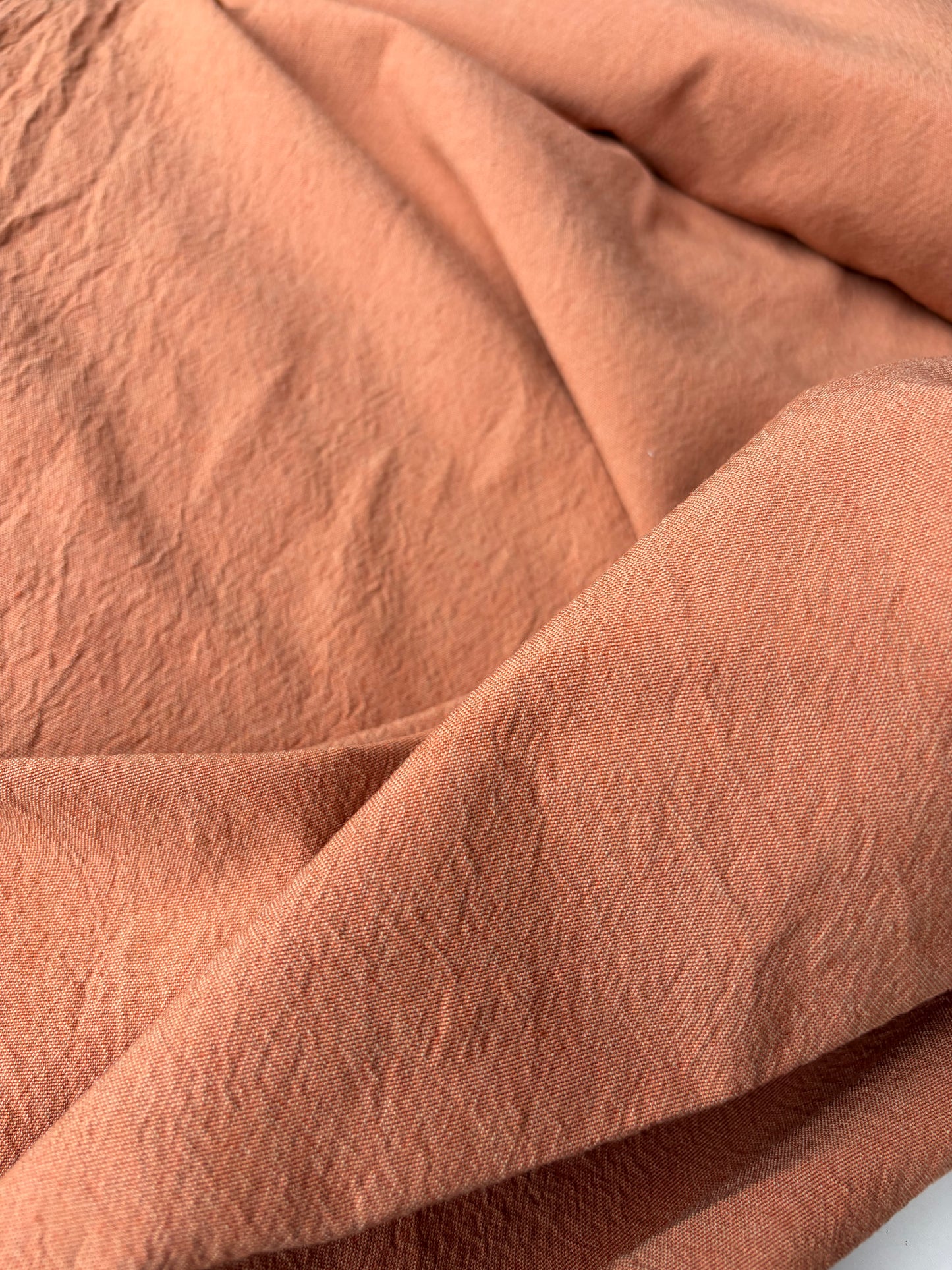 BRUCE 004 washed 100% linen brique colour