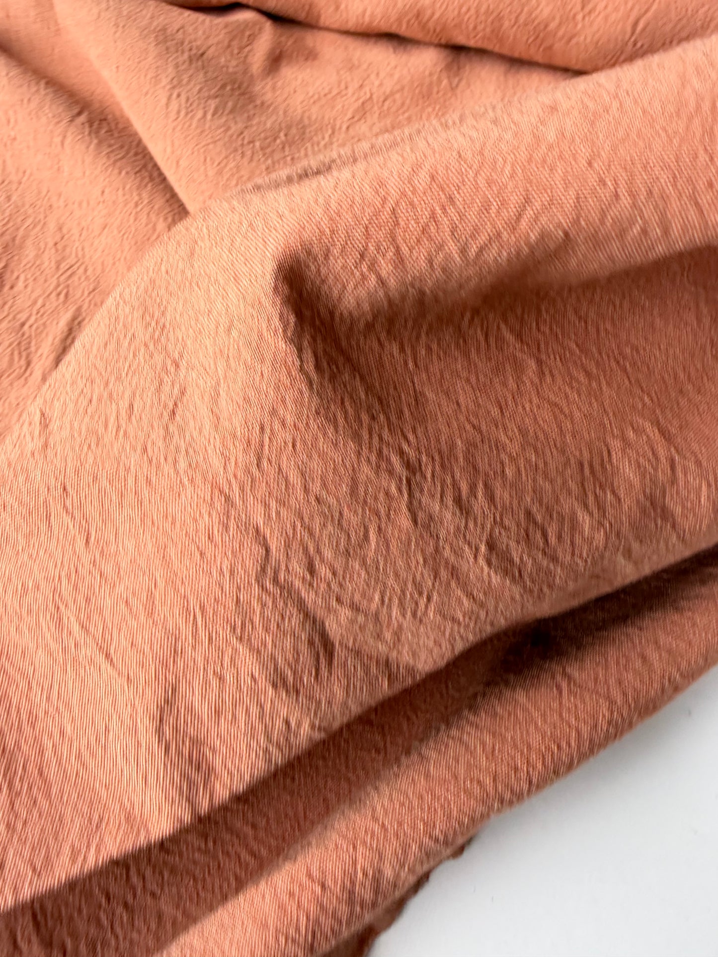 BRUCE 004 washed 100% linen brique colour
