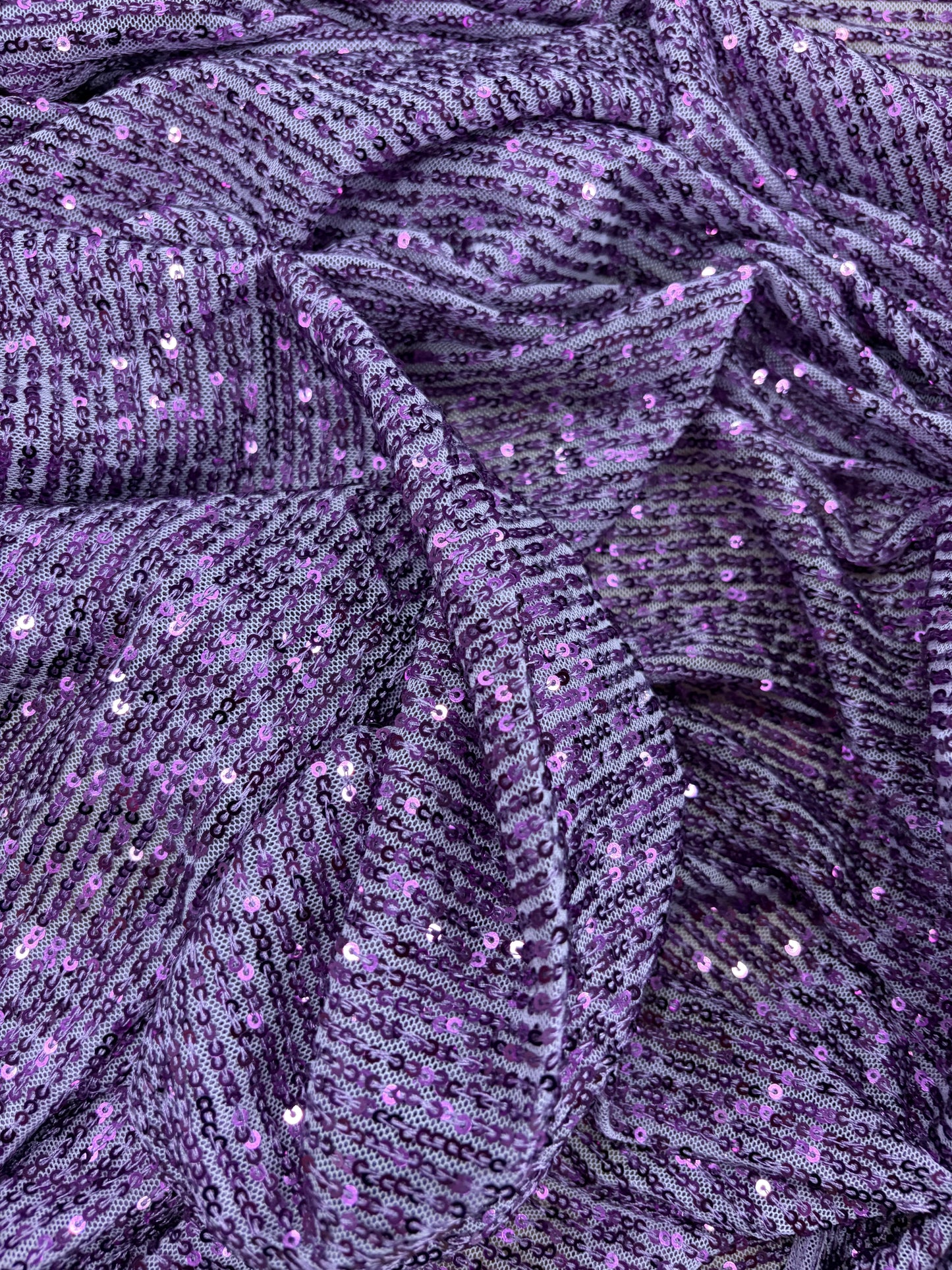 VIC 001 mesh sequins purple