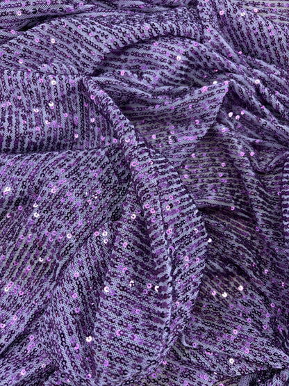 VIC 001 mesh sequins purple